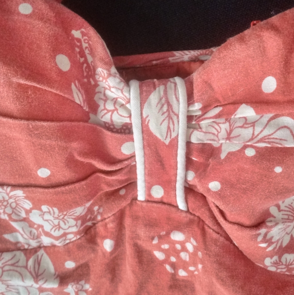 Spaghetti Straps Coral and White 🤍 Floral Sundress 🌷🏵️🌼💮 - Picture 9 of 16